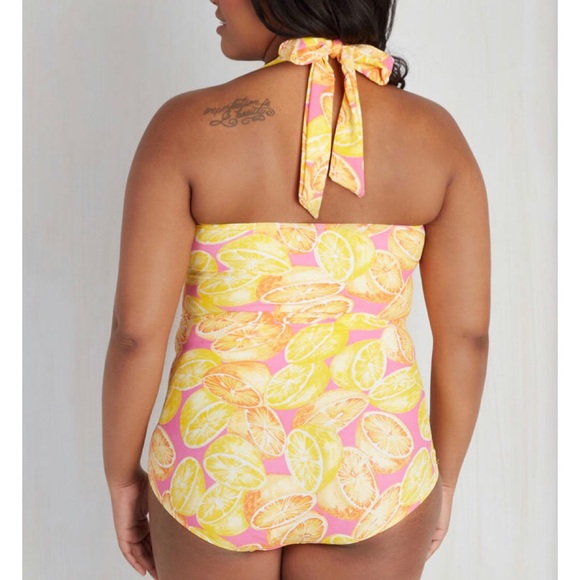 [SOLD] ModCloth Fruity Suity Swimsuit Citrus Sz16 - Picture 9 of 10